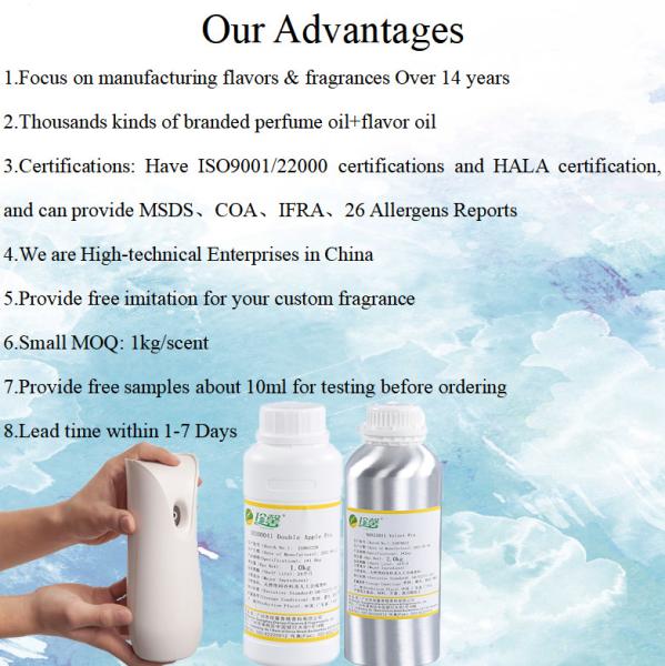 Top Rank Automático Spray Lily Aceite Perfumado para la Fabricación de frescante de aire de automóvil