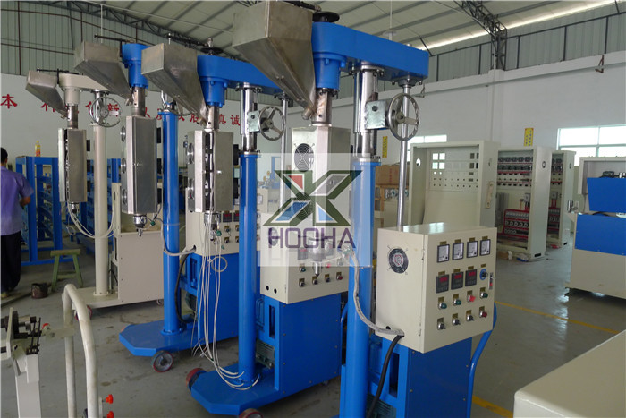 Высокоскоростной электрический силовой кабель PVC 50Mm PE машины штрангпресса провода делая производственную линию кабеля машины