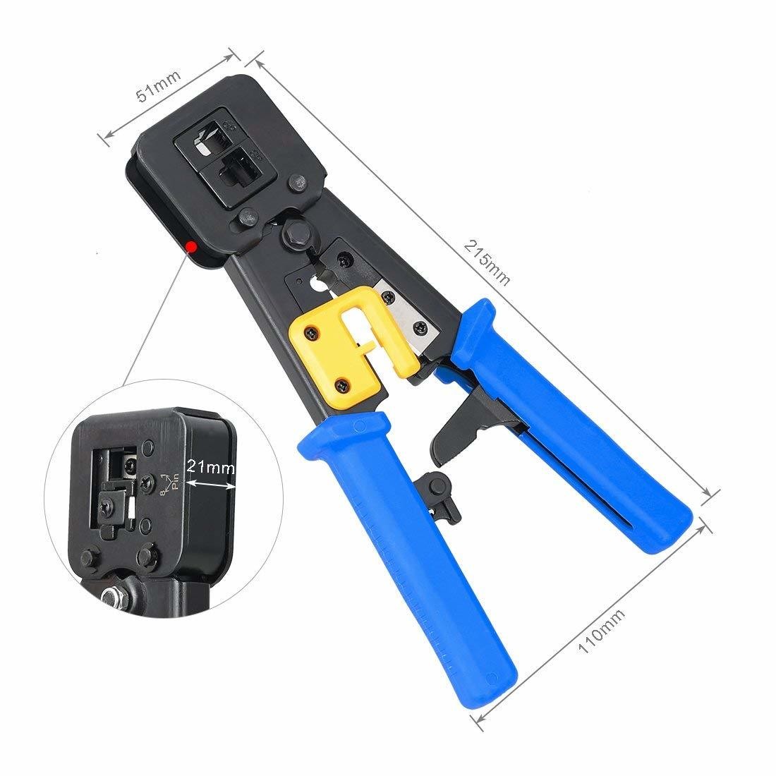 Выпуск медные трубы RJ11 RJ45 сетевые разъемы Crimper инструмент для удовлетворения клиентов