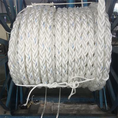 60mm 8 Strand Braid Rope Marine Hawser Yacht Mooring Lines For Ship