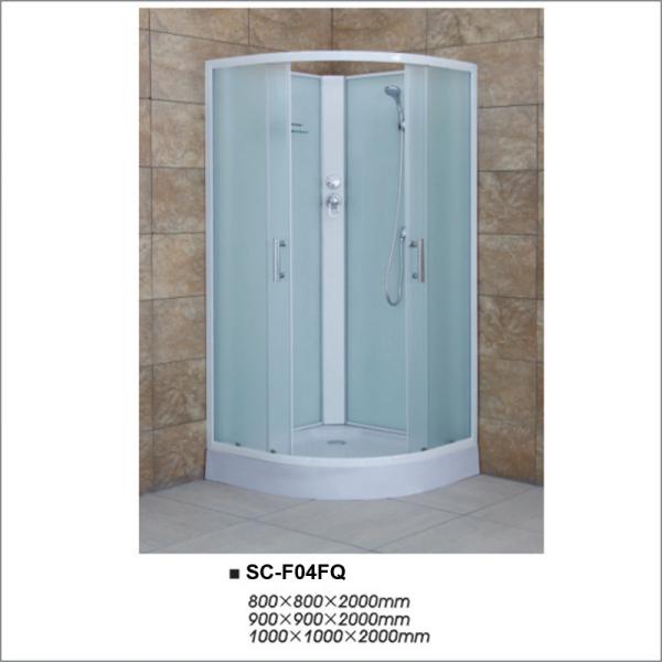 Fabric Glass Quadrant Shower Enclosures , Sliding Door Shower Room 900*900*2000mm
