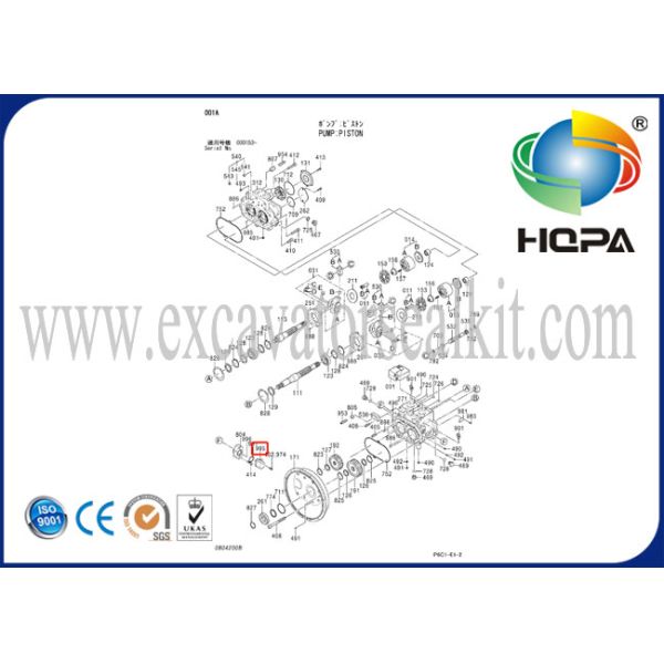 Hitachi EX200-2 EX200-3 4444902 Angle Sensor / Excavator Spare Parts