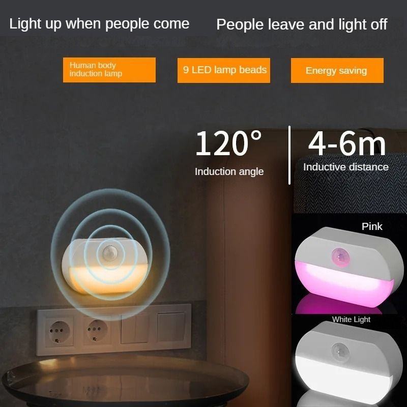 Smart Human Body Induction Light Led Aisle Light Household Corridor Aisle Toilet LED Night Light