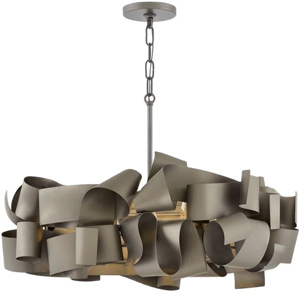 Yihao Luxury Modern Adjustable Height Brass Crystal Chandelier with Warm White 3500K LED and 3-Year Warranty
