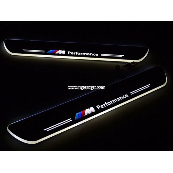 BMW X3 Car accessory stainless steel scuff plate door sill plate lights