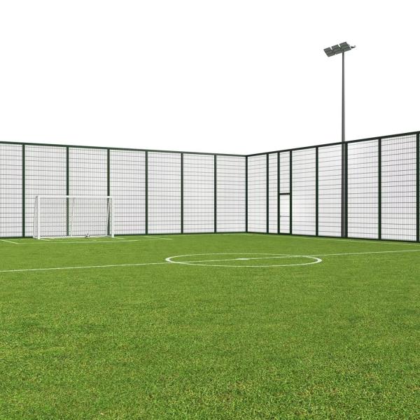Outdoor Sport Artificial Grass Training Football Stadium Equipment Fence Football Goals Soccer Court Cage LDK20017C