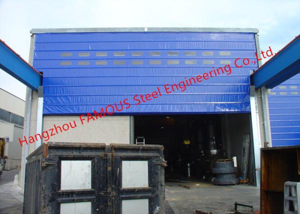 Rapid Fold Up Pack Doors For Factory Crane Doors Large Opening PVC Stacking Doors