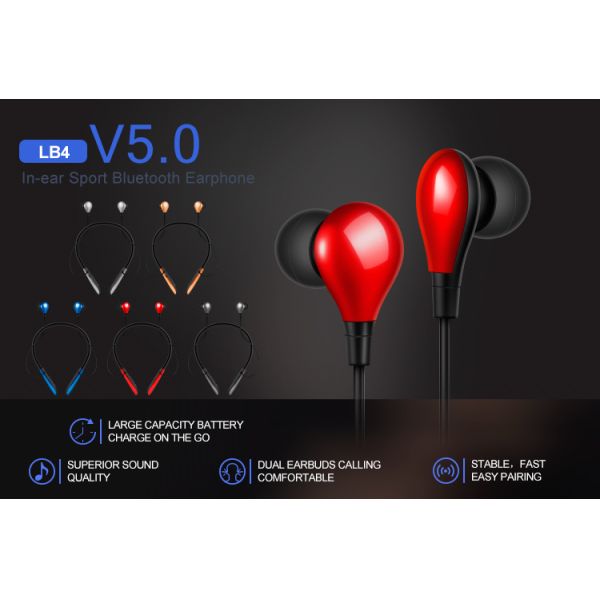 Sports V5.1 Neckband Bluetooth Earphones