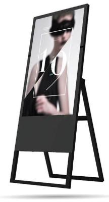 Super Thin 55 Inch Floor Standing LCD Advertising Display Kiosk