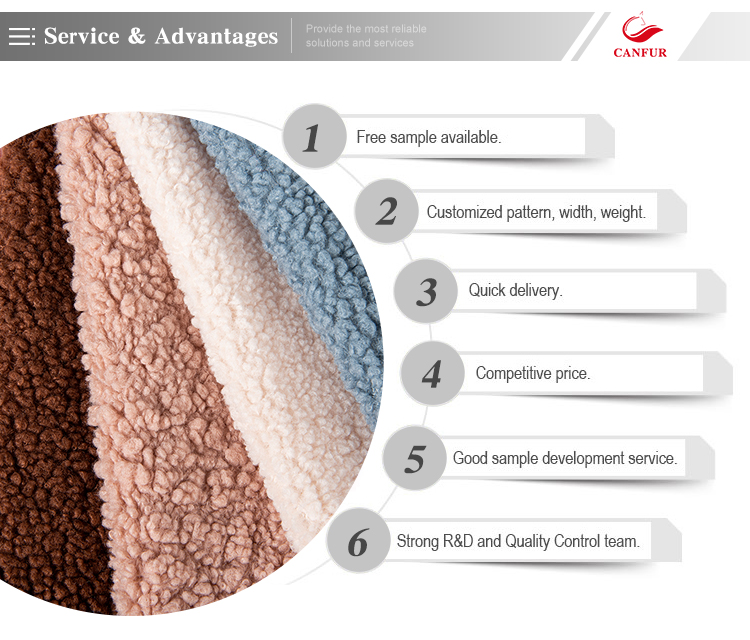 Трикота трикотажная полиэстерная имитация ткань для волос кролика для зимней одежды шарф и пальто