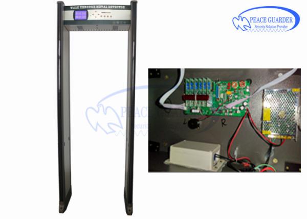 Integrated 8 Hours Battery Door Frame Metal Detector Gate With Security Camera