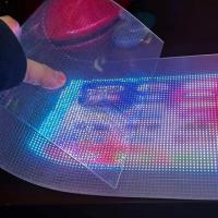 Écran publicitaire à film transparent LED Vidéo Panneau murale affichage Ultra Thin LED Film Screen Pantalla pour fenêtre en verre