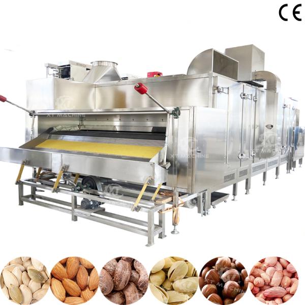 Customizable 300kg/h-1000kg/h Continuous Belt Type Roasting Machine with Natural Gas or LPG Heating