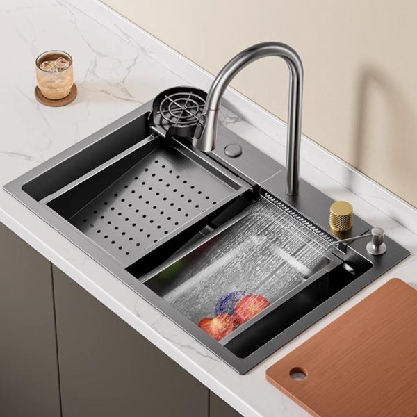 Stainless Steel Double Bowl Washing Kitchen Sink Hand Made
