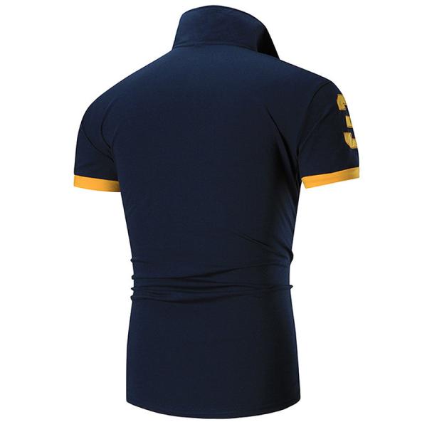 Tecido de tricô Logotipo personalizado Golf Casual Plano Algodão Poliéster Camisas Polo T-shirt Para Homens
