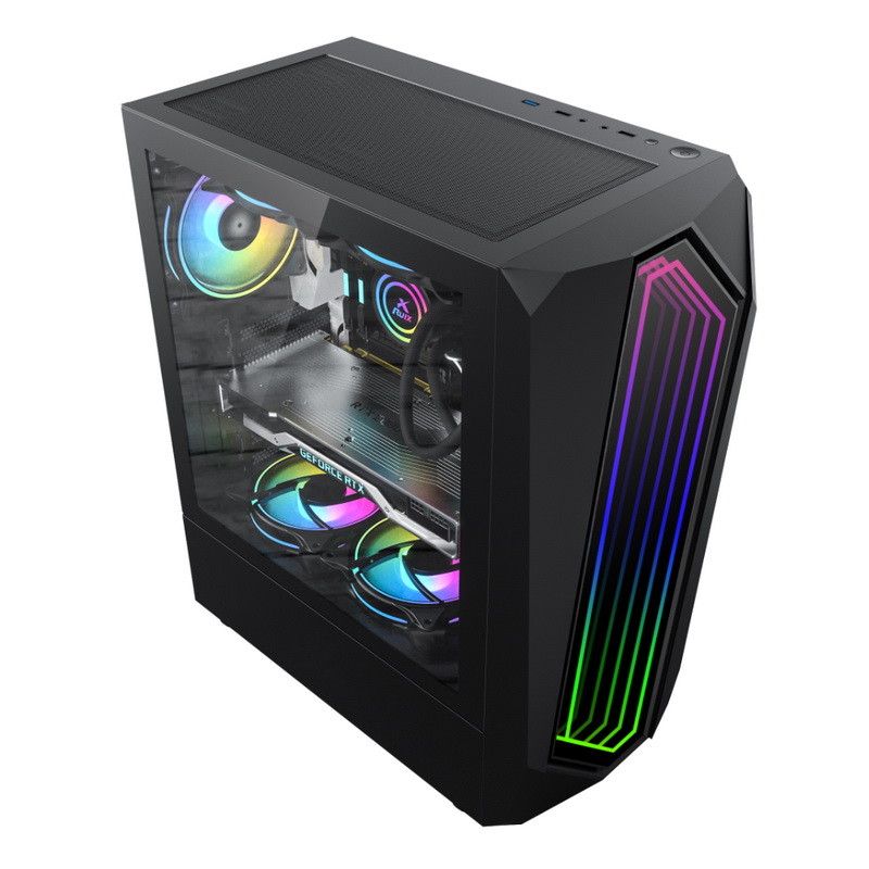 Игровой корпус Mini ITX ARGB Full Atx со светодиодной подсветкой