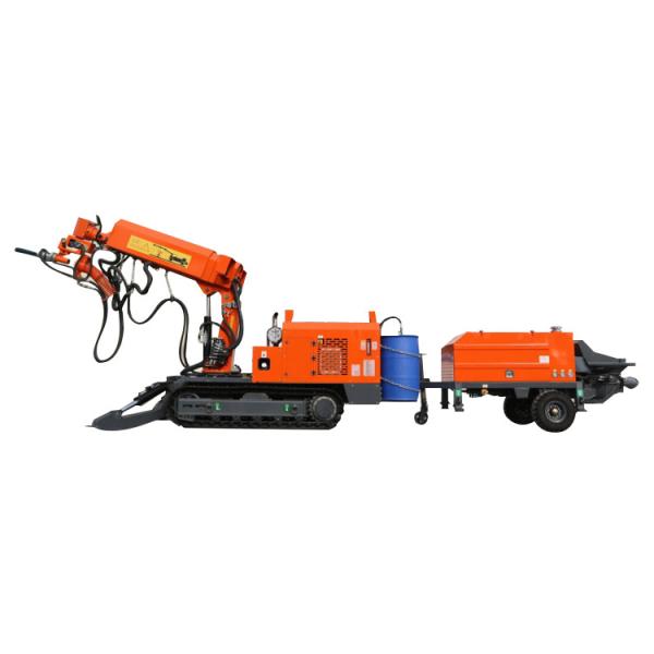 Pulverizador Subterrâneo de Concreto Projetado Transportador de Bocal Móvel 11kw Pequeno Volume