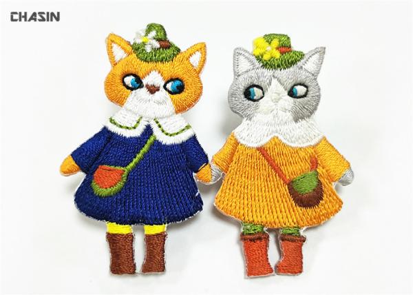Os gatos animais bonitos de costura lisos Applique remendos para roupa de S das crianças ‘