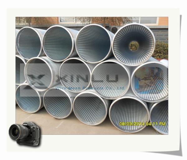 30 - Tubulação de aço carbono galvanizada fio da tubulação V da tela de fio da cunha do filtro de 3000 mícrons