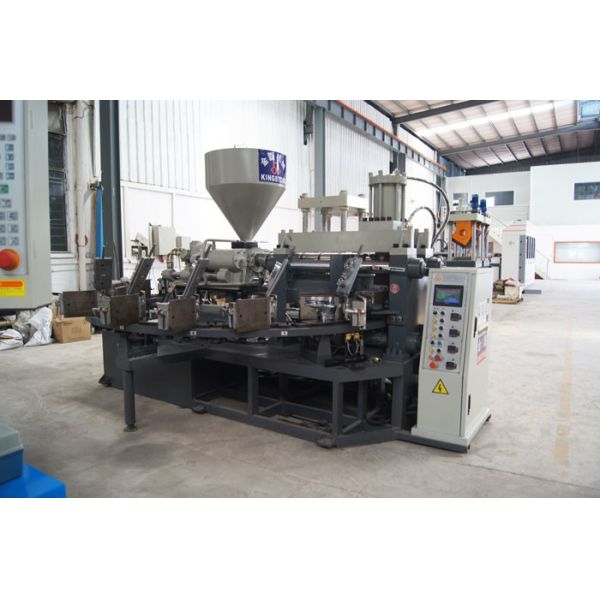 El tipo rotatorio ahorro de energía zapatos del PVC de las señoras que hacen la máquina para los zapatos de la jalea del deslizador de las sandalias pone en cortocircuito botas