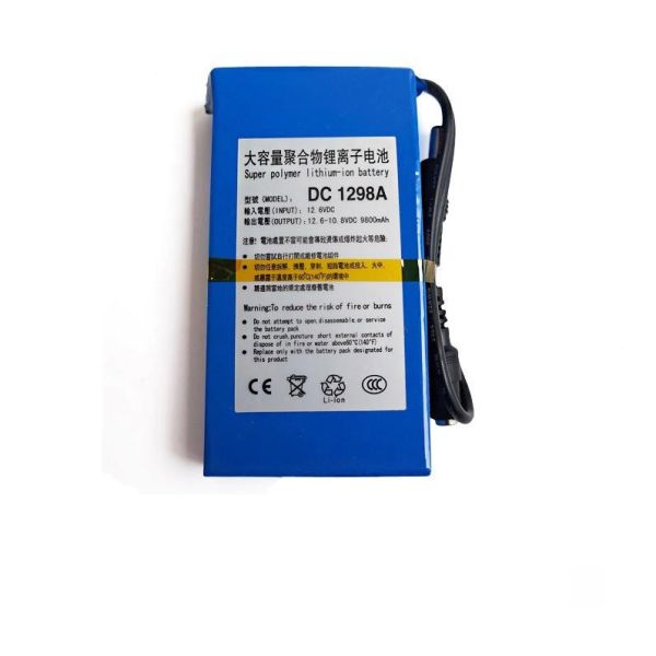 MSDS Certified | DC1298A 12V Lithium Polymer Battery | Custom 9800mAh 12V Lipo Battery Pack for Backup Power | China Manufacturing Factory