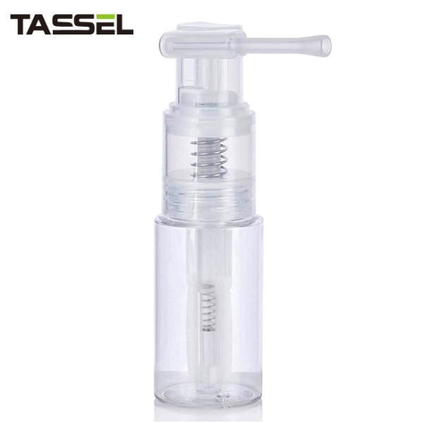 1oz  Glitter Pump Bottle Fine Mist Dry Powder Spray Bottle With Locking Nozzle Clear