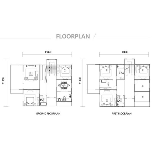 Энергосбережение Доступные предварительно сконструированные модульные комплекты для дома Стальная структура Вилла Предварительно сконструированные виллы