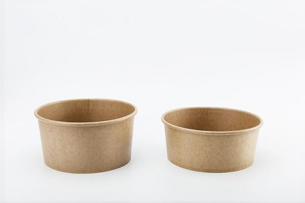 Bacia de salada branca descartável reciclável da sopa da bacia de papel de produto comestível