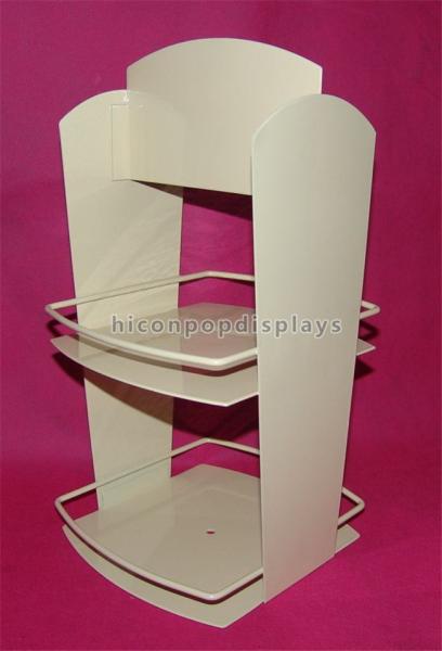 2-Layer Stationery Metal Display Racks Powder Coated For Shops / Supermarkets