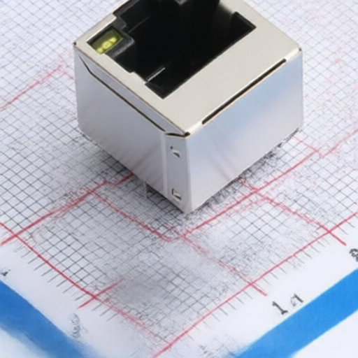 NETWORK CONNECTOR RCH RC00124 Featuring RJ45 RJ11 Socket PA46 Black Housing and Phosphor Copper Pins