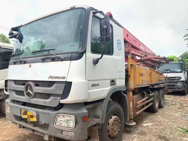 Sy 37 bomba de camión mezclador de hormigón con máxima potencia de salida de alta/baja presión 67/120 M3/h