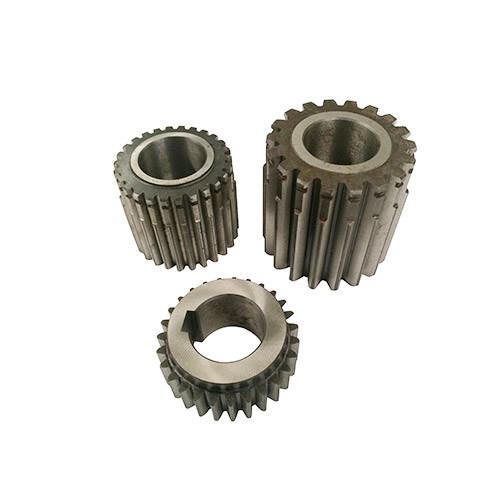 Customized Hardness Treatment C45 Steel Spur Gears Shaft With Input Spline