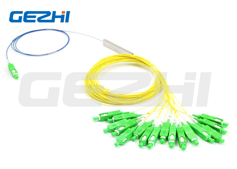 60x12x4mm PLC Fiber Optic Splitter G657A2 1x16 Optical Fiber Splitter