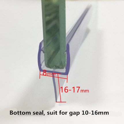 Современный дизайн в стиле отеля без рамы дверь душа Нижняя пломба для создания барьера для воды