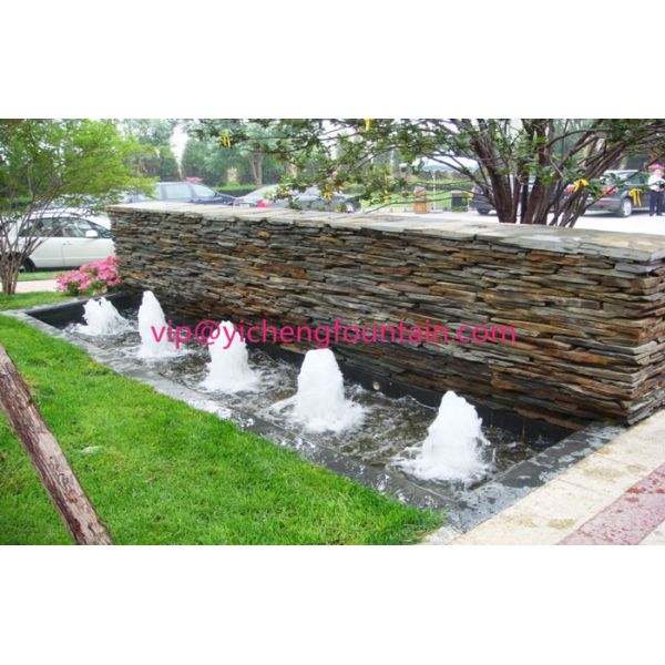 Brass Material Golden Gushing Bubble Spray Fountain Nozzle Heads With Outlet Tube
