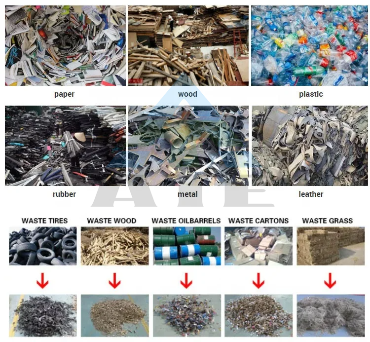 Rubber Metal Shredder Plastic Recycling Machine with and Small Scraps Weight T of 2.5