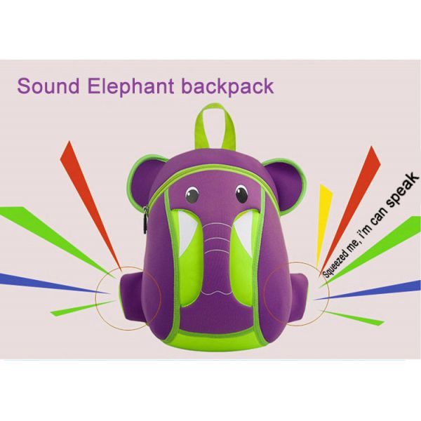 Ultralight Kids Toddler Backpack Zoo Animal Elephant Shape 10-20L Capacity