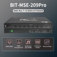 Visor multipantalla de píxeles 4K 2 en 9 salidas 1x9 2x4 3x3 para visualización profesional