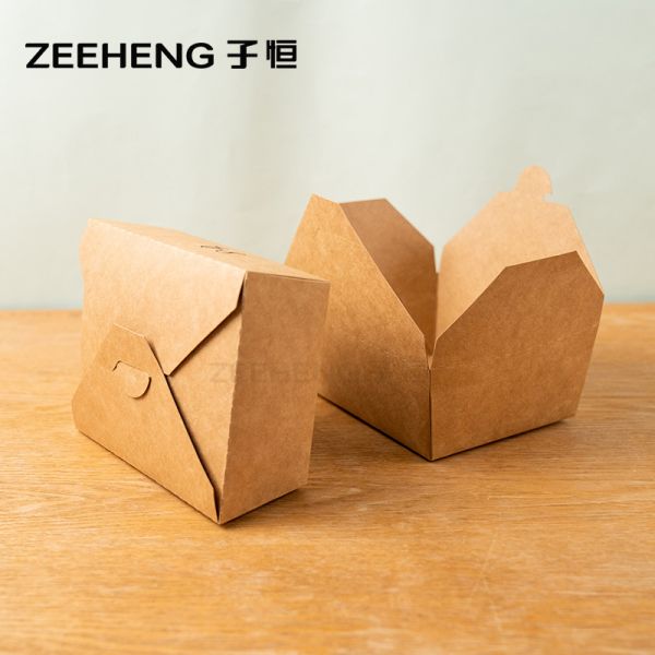 Food Grade Paper Kraft Paper Box Packaging Matte Finish Environmentally Friendly Packaging Option for Various Industries