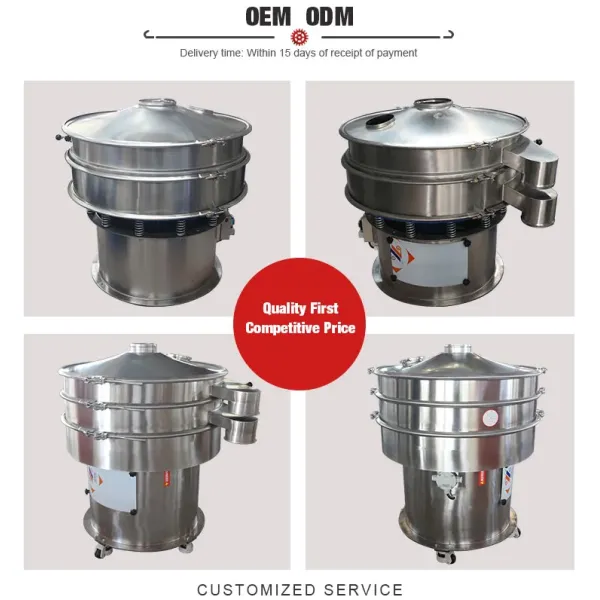 Multi Layer Electric Rotary Vibrating Sieve Vibrating Sifter For Silica Sand