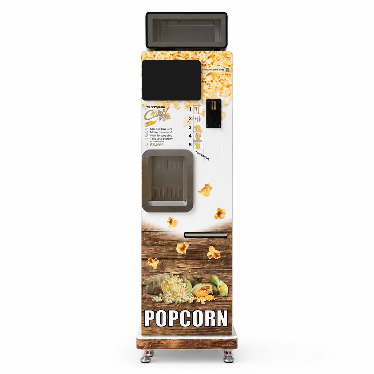 Automaticlly Popcorn Machine Original Manufacture With Popcorn Vending Machine CF03 For Cornfit Merk