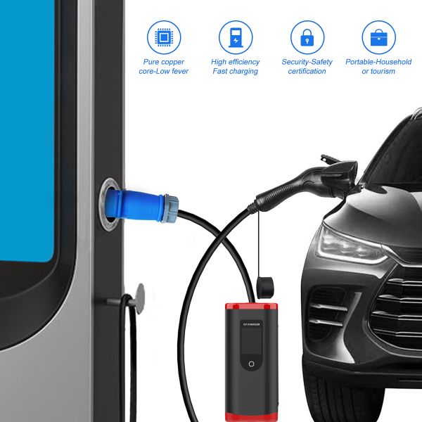 2024 2025 New Arrival 32A 7kw Charging TYPE 2 Electric Car Charger Portable EV Charger