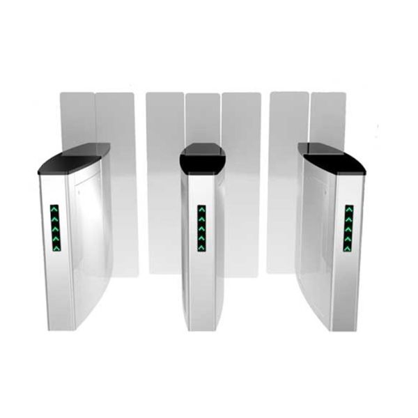 Outdoor Full Height Sliding Turnstile with 1.5 Meter Flap Height 304 or 316 Stainless Steel and Anti Pinch Function