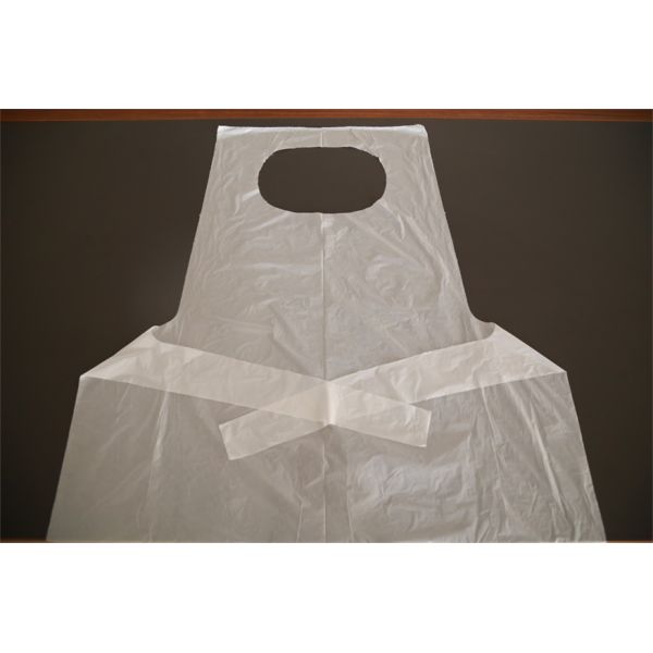 Polythene Disposable Plastic Aprons For Medical / Chef Aprons White Color
