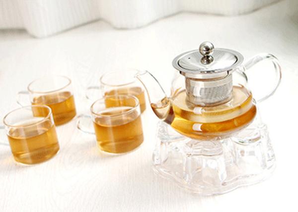 Bule de vidro resistente ao calor de Handblown/bule de vidro da folha solta