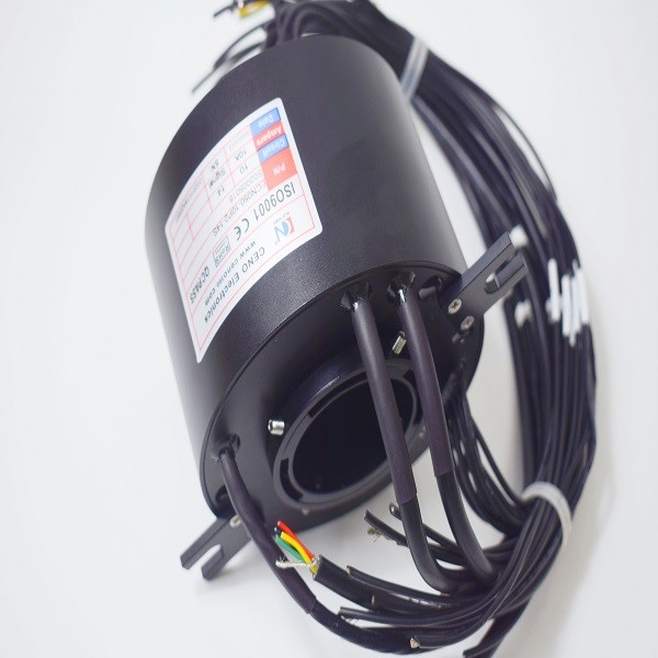 Aluminium Alloy Housing 150rpm 200rpm Through Hole Slip Ring