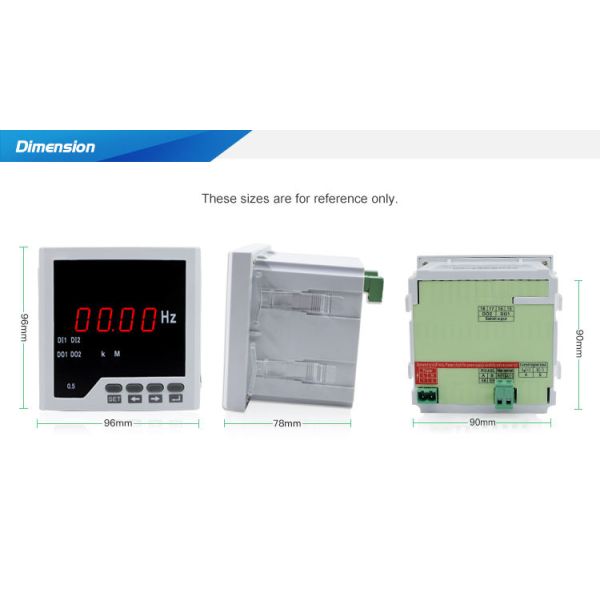 Settable Alarm Intelligent Single Phase Frequency Meter  Measurement