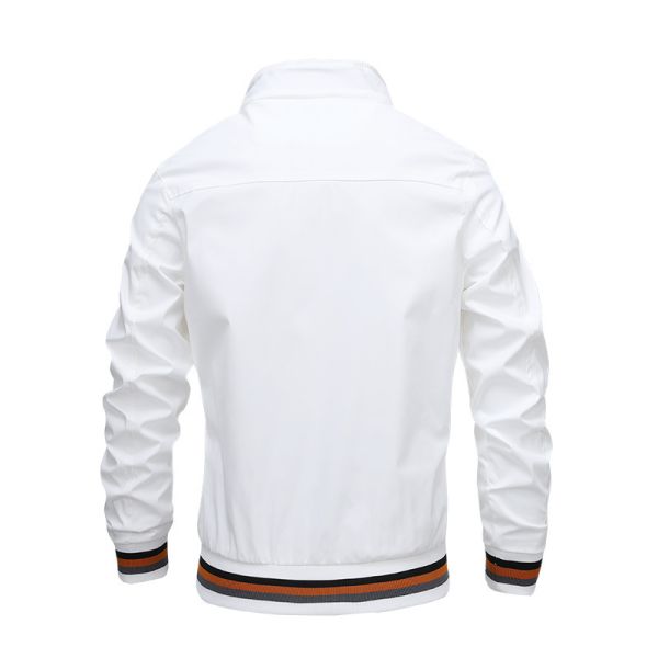 2023 Spring Autumn Waterproof Zip Up Casual Jacket for Men Loose Fit Baseball Bomber Coat