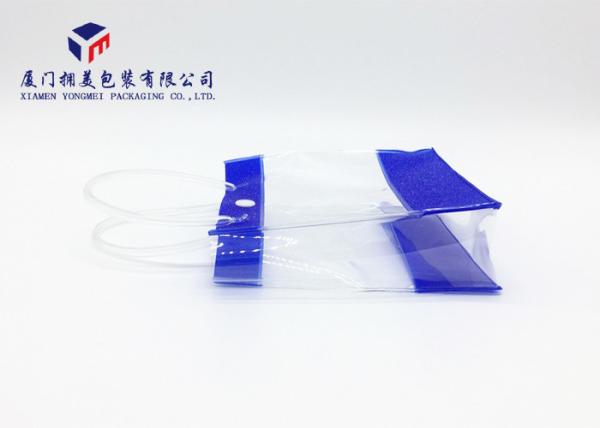 PVC Pipe Carried Handle Plastic Gift Bags Soft PVC Bags With Button Height 15cm