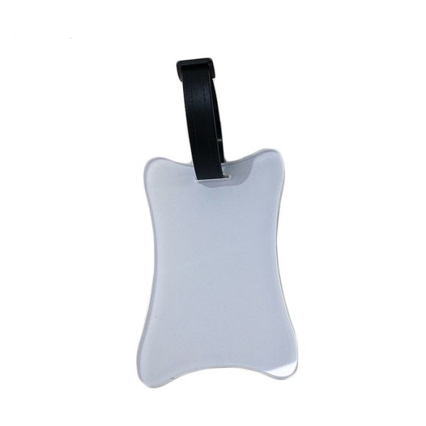 Anti-pérdida de equipaje acrílico personalizado etiqueta en blanco para la impresión de fotos de sublimación